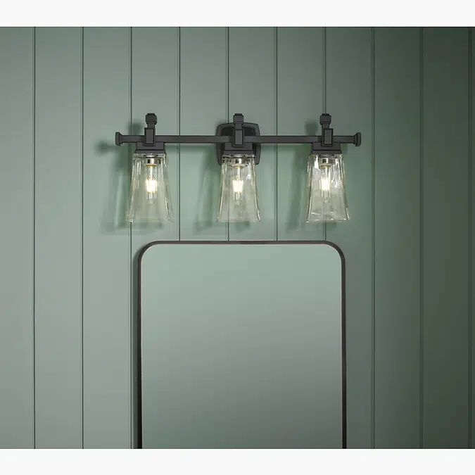 Riff® 25" three-light sconce