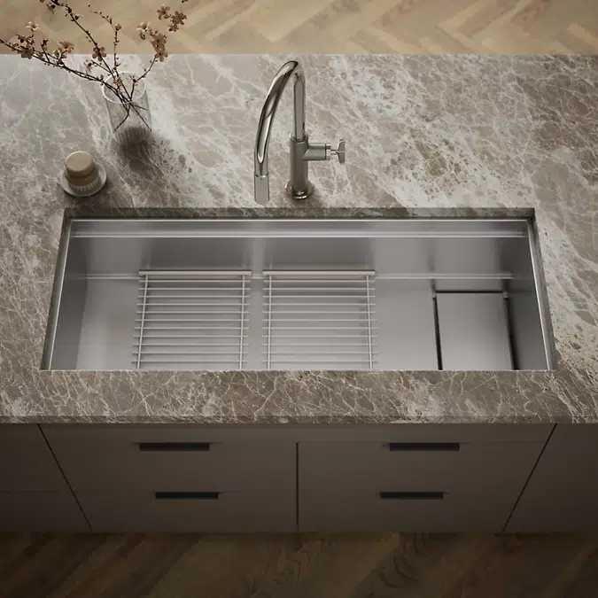 Synthos™ 45-3/4" undermount single-bowl kitchen sink