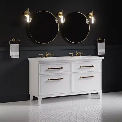 obraz dla Artifacts™ 60" bathroom vanity cabinet