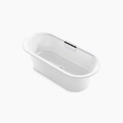 Imagem para Volute™ 63" x 28-3/8" freestanding bath with base}