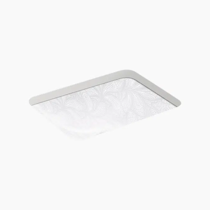 Sartorial™ Paisley Caxton® Rectangle Undermount bathroom sink