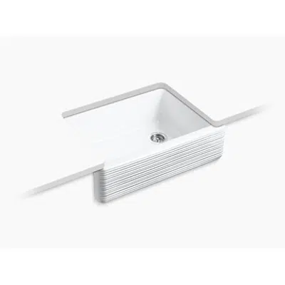 imagem para K-7251 Whitehaven® Hayridge® 29-11/16" x 21-9/16" x 9-5/8" undermount single-bowl farmhouse kitchen sink with tall apron