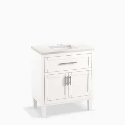 Image for Chesil™ 30" bathroom vanity cabinet with sink and quartz top