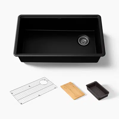 изображение для Ealing® 32-1/2" undermount single-bowl workstation kitchen sink  K-R39827-1AC-CM1