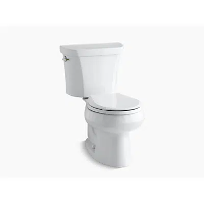 K-3987 Wellworth® Two-piece round-front dual-flush toilet için görüntü