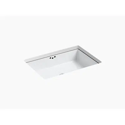 kép a termékről - K-2297-G Kathryn® 23-7/8" x 15-5/8" x 6-1/4" Undermount bathroom sink with glazed underside
