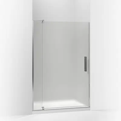 Image pour Revel® Pivot shower door, 70" H x 39-1/8 - 44" W, with 5/16" thick Frosted glass
