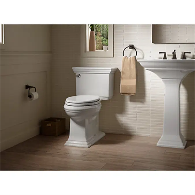 K-3817 Memoirs® Stately Comfort Height® Two-piece elongated 1.28 gpf chair height toilet