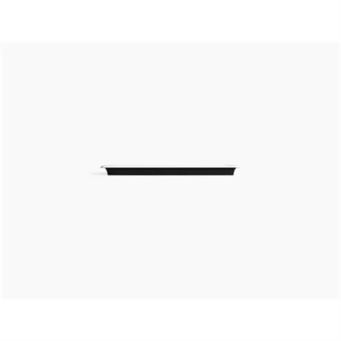K-20212-P5 Iron Plains® Trough Rectangle Drop-in/undermount vessel bathroom sink with Iron Black painted underside