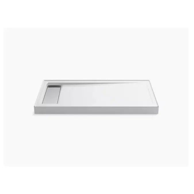 K-9163 Bellwether® 60" x 32" single-threshold shower base with left center drain