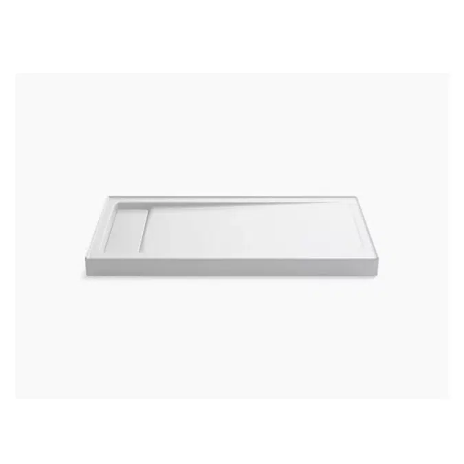 K-9163 Bellwether® 60" x 32" single-threshold shower base with left center drain
