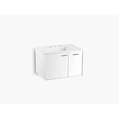 afbeelding voor K-99541-R Jute® 30" wall-hung bathroom vanity cabinet with 1 door and 1 drawer on right