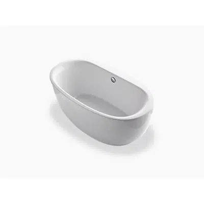 รูปภาพสำหรับ K-6369 Sunstruck® 65-1/2" x 35-1/2" oval freestanding bath with fluted shroud and center drain