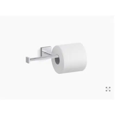 Image for K-23288 Square Double toilet paper holder