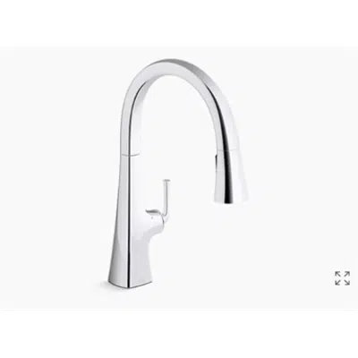 Image for K-22068-WB Graze® Kitchen sink faucet with KOHLER® Konnect™ and voice-activated technology