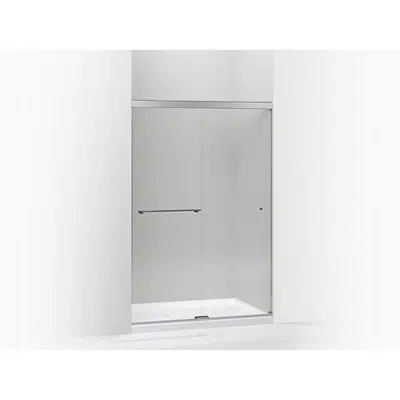 K-707106-L Revel® Sliding shower door, 76" H x 44-5/8 - 47-5/8" W, with 5/16" thick Crystal Clear glass 이미지