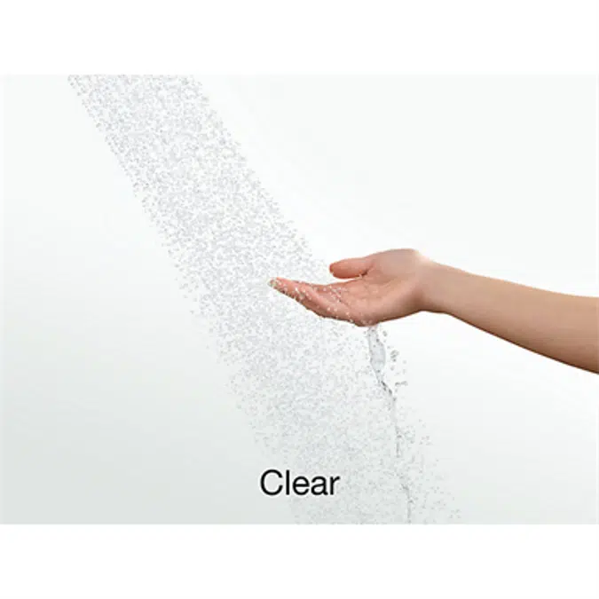 K-707106-L Revel® Sliding shower door, 76" H x 44-5/8 - 47-5/8" W, with 5/16" thick Crystal Clear glass