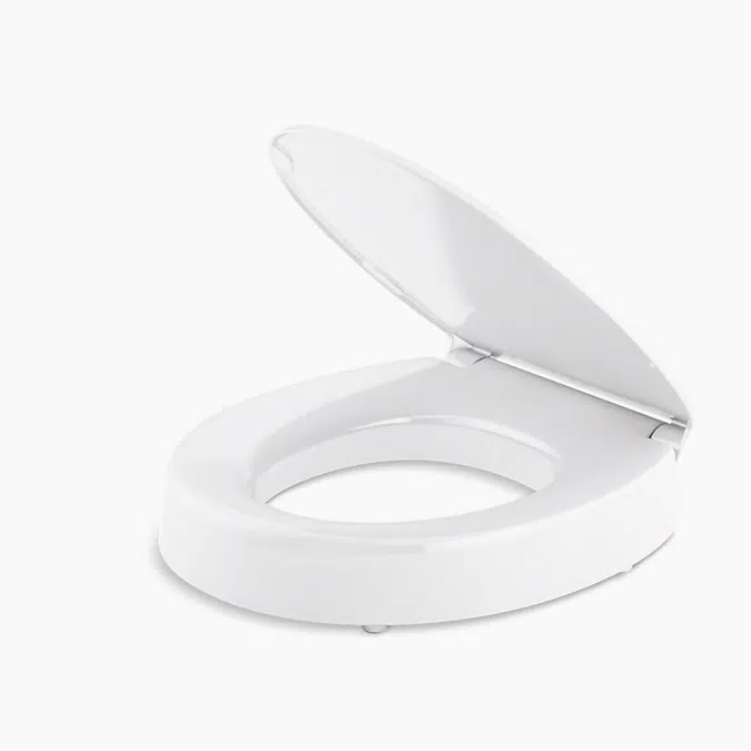 Hyten™ Elevated Quiet-Close™ round-front toilet seat