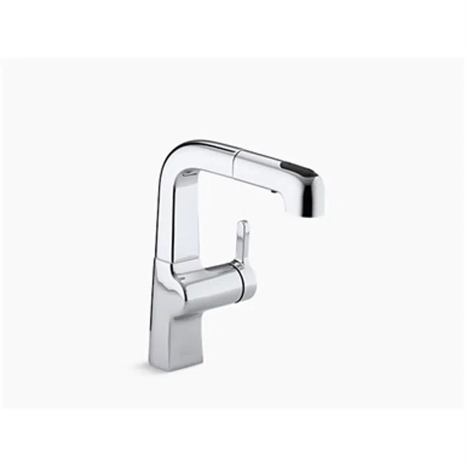 K-6332 Evoke® single-hole bar sink faucet with 8" pull-out spout