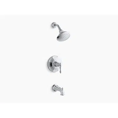 obraz dla K-TS13492-4 Kelston® Rite-Temp(R) bath and shower valve trim with lever handle, spout and 2.5 gpm showerhead