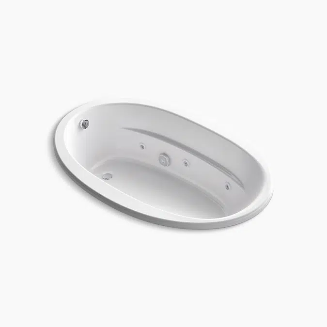 Sunward® 66" x 42" drop-in heated whirlpool bath