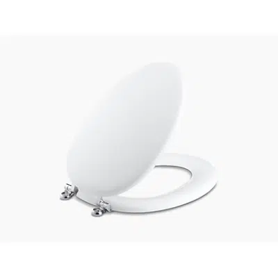 Image for K-4701-CP Kathryn® elongated toilet seat with Polished Chrome hinges