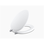 k-4701-cp kathryn® elongated toilet seat with polished chrome hinges