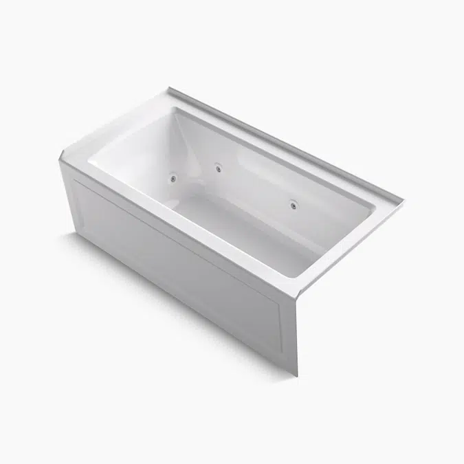 Archer® 60" x 30" alcove whirlpool bath, right drain