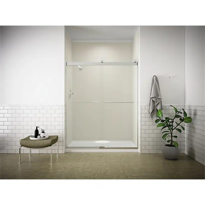 K-9479 Archer® 60" x 36" single threshold center drain shower base with removable cover