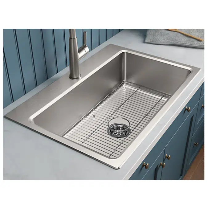 K-R31466-1PC Prologue® 33" x 22" x 9" top-mount/undermount single-bowl kitchen sink kit