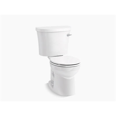 Image for K-25097-TR Kingston™ Two-piece round-front 1.28 gpf toilet with right-hand trip lever and tank cover locks