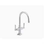 k-7342-4 hirise™ single-hole bar sink faucet with lever handles