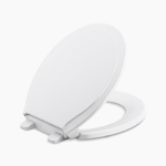 retmore™ quiet-close™ round-front toilet seat with antimicrobial agent
