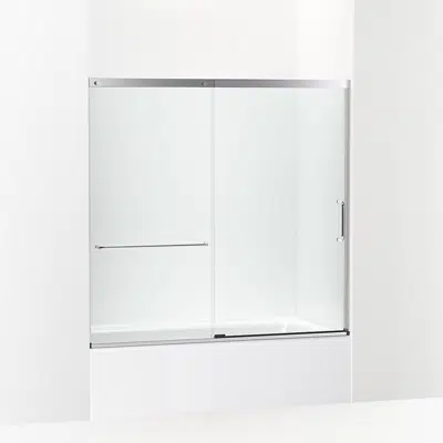 画像 Elate™ 56-3/4" H sliding bath door with 1/4" - thick glass