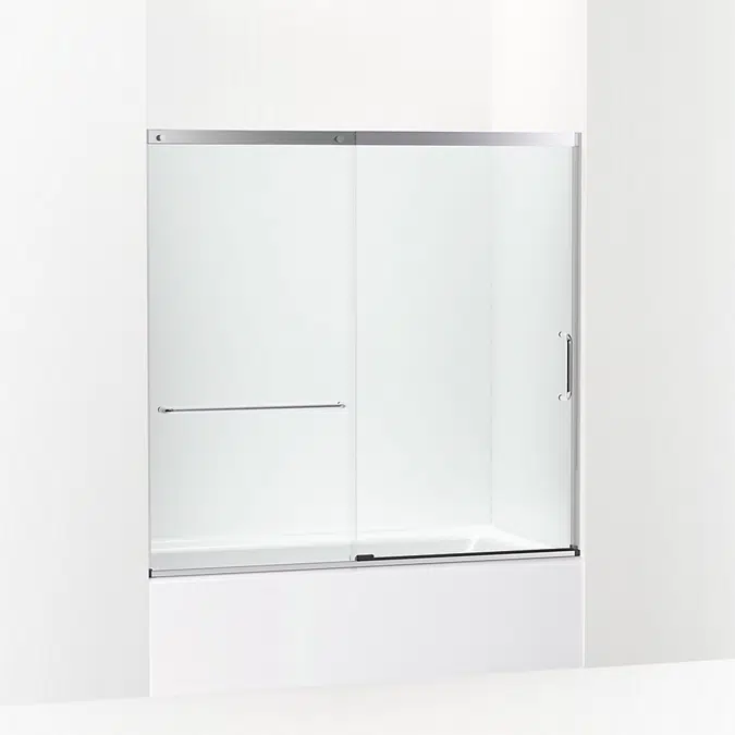 Elate™ 56-3/4" H sliding bath door with 1/4" - thick glass