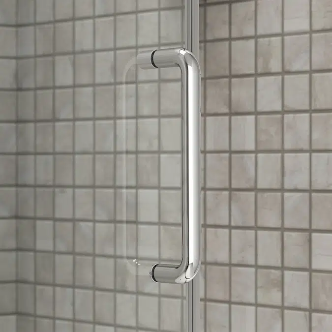 Elate™ 56-3/4" H sliding bath door with 1/4" - thick glass