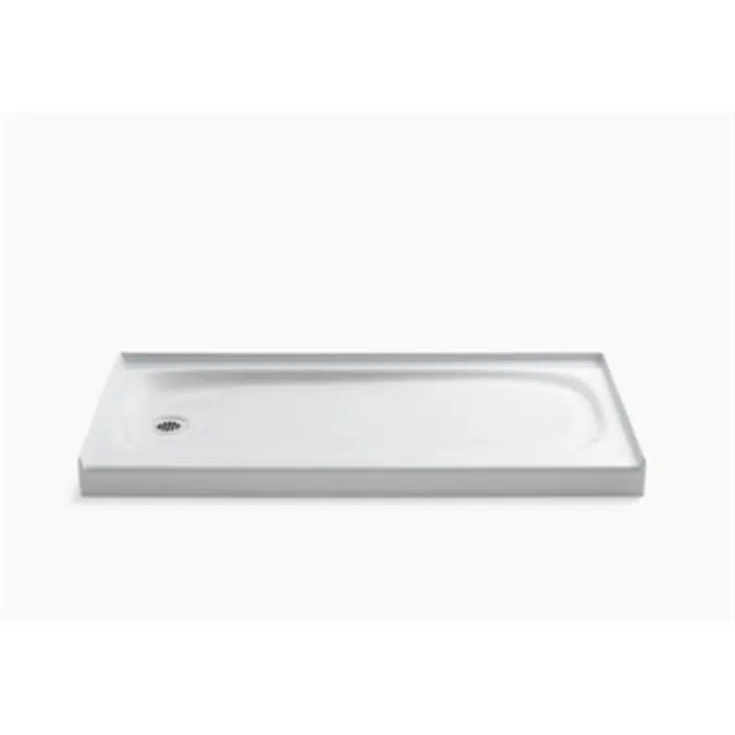 K-9053 Salient® 60" x 30" single threshold left-hand drain shower base