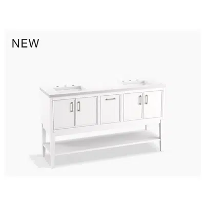 K-33581-ASB Winnow™ 60" bathroom vanity set图像