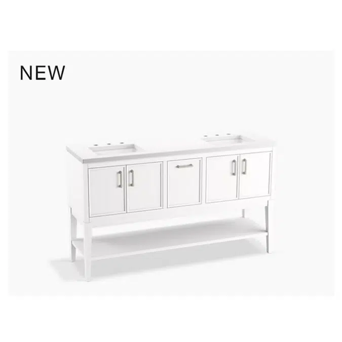 K-33581-ASB Winnow™ 60" bathroom vanity set