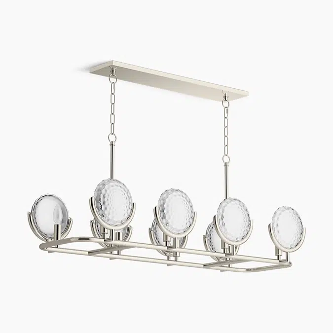 Arendela® Eight-light linear chandelier