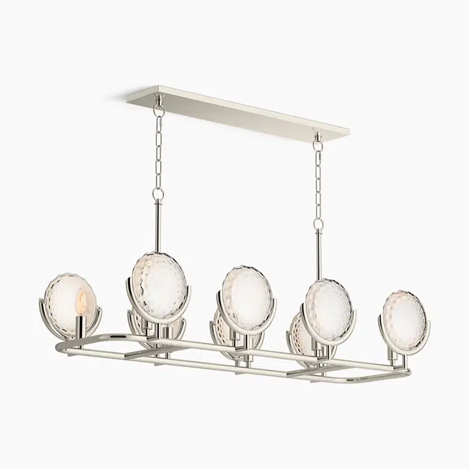 Arendela® Eight-light linear chandelier