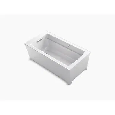 billede til K-2592-W1 Archer® 62" x 32" freestanding bath with Bask® heated surface