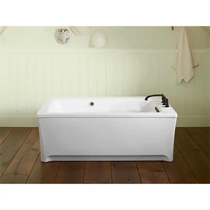 K-2592-W1 Archer® 62" x 32" freestanding bath with Bask® heated surface