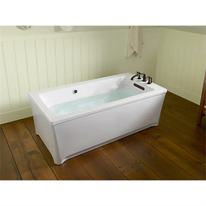 K-2592-W1 Archer® 62" x 32" freestanding bath with Bask® heated surface