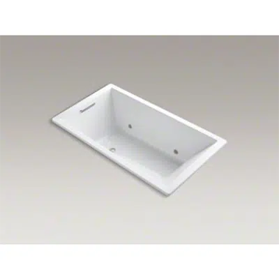 画像 K-1173-vbc Underscore® Rectangle 66" x 36" drop-in VibrAcoustic® bath with end drain and chromatherapy