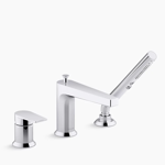 taut® deck-mount bath faucet with handshower