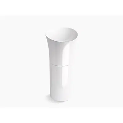 Image for K-20701-N Veil™ pedestal bathroom sink without overflow