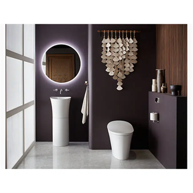 K-20701-N Veil™ pedestal bathroom sink without overflow