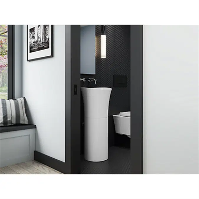 K-20701-N Veil™ pedestal bathroom sink without overflow