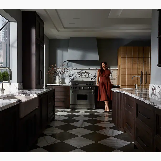 Components® Pull-down kitchen sink faucet with two-function sprayhead